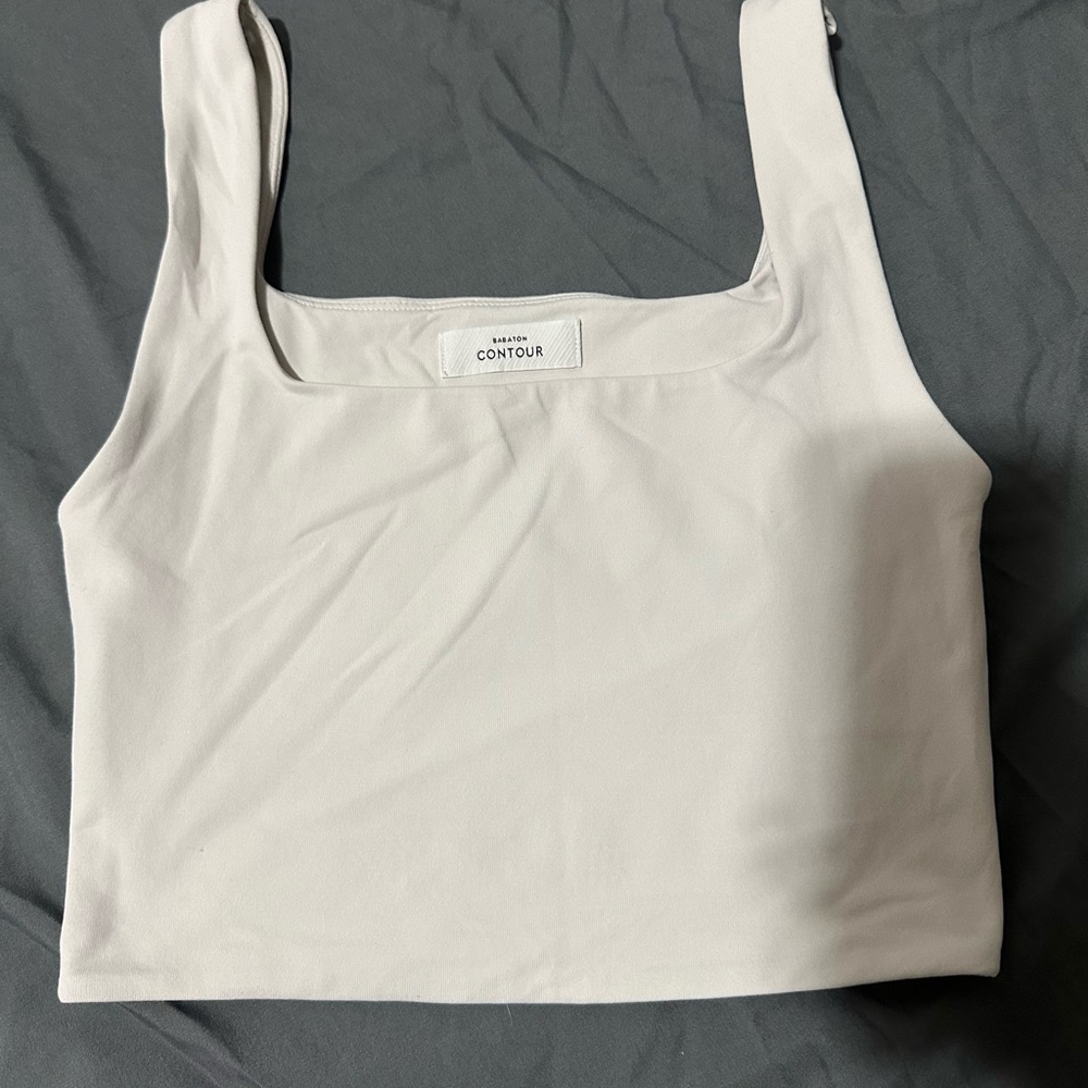 Aritzia Cream Crop Top
